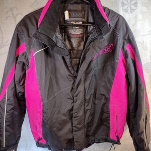 Mossi Women's Black and Pink  Winter Coat